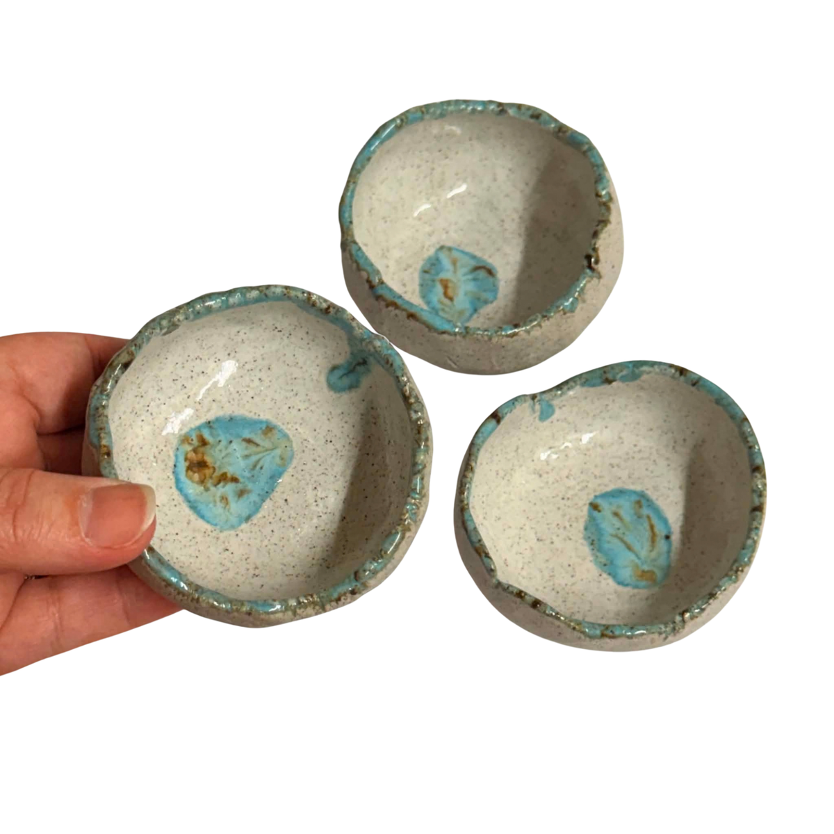 POTTERESS BY ALICIA - Small Bowl Sets- Blue & White #1