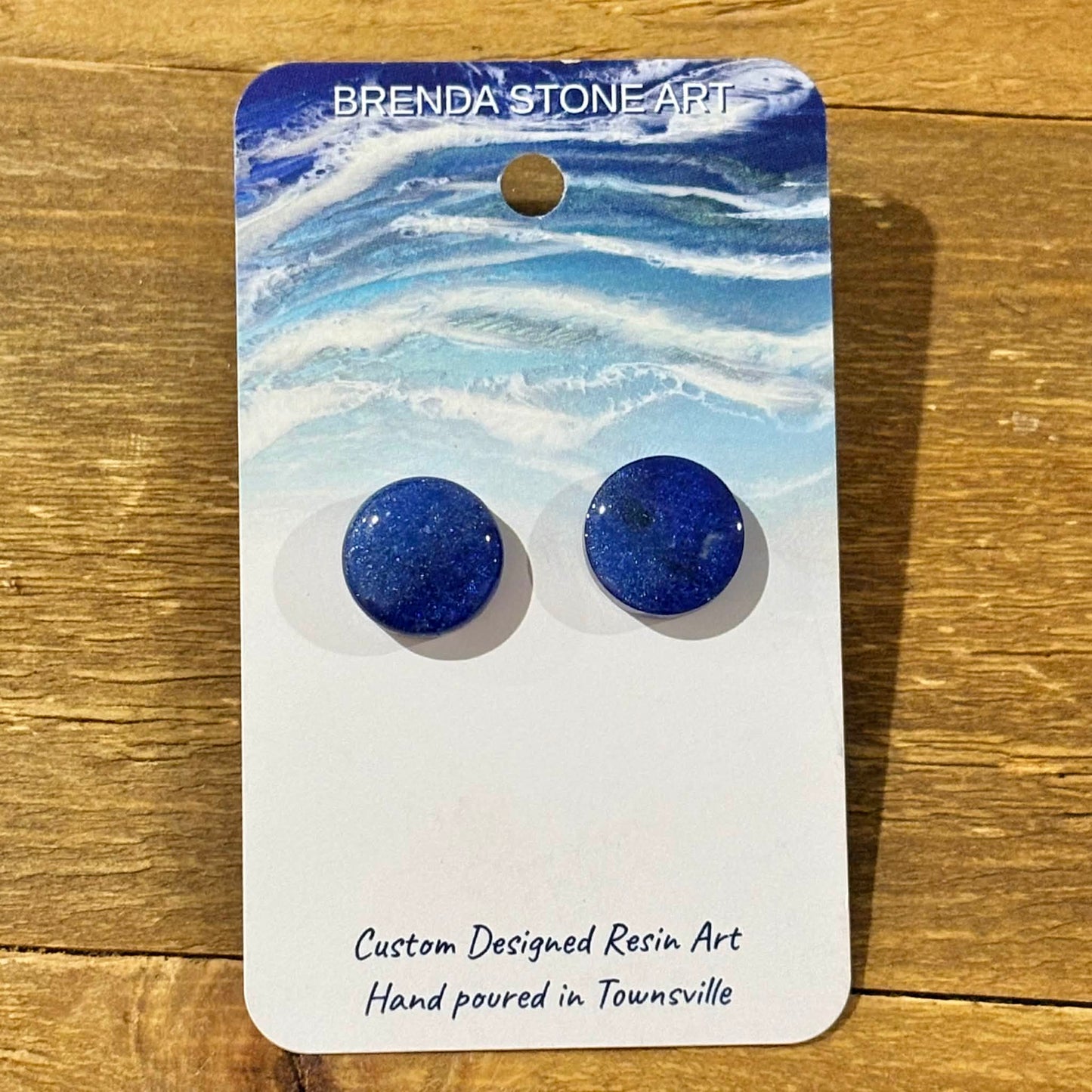 BRENDA STONE ART - Ocean Stud Earrings 10