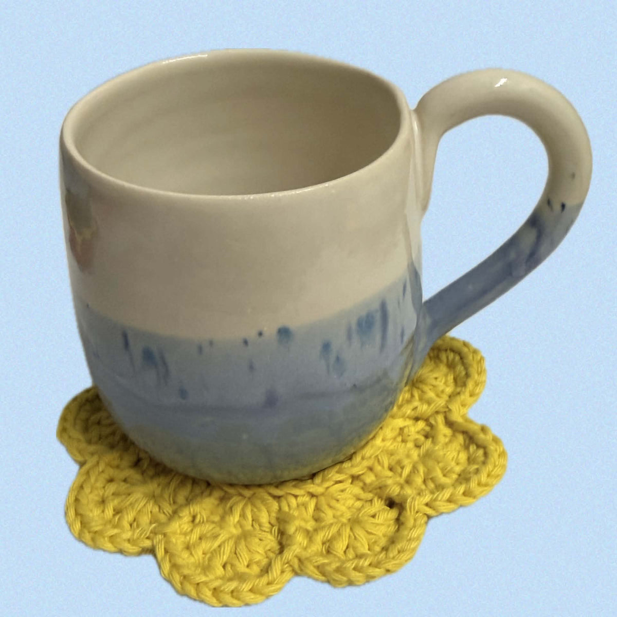 FIBRESCAPE - Crochet Flower Coasters - Set of 4