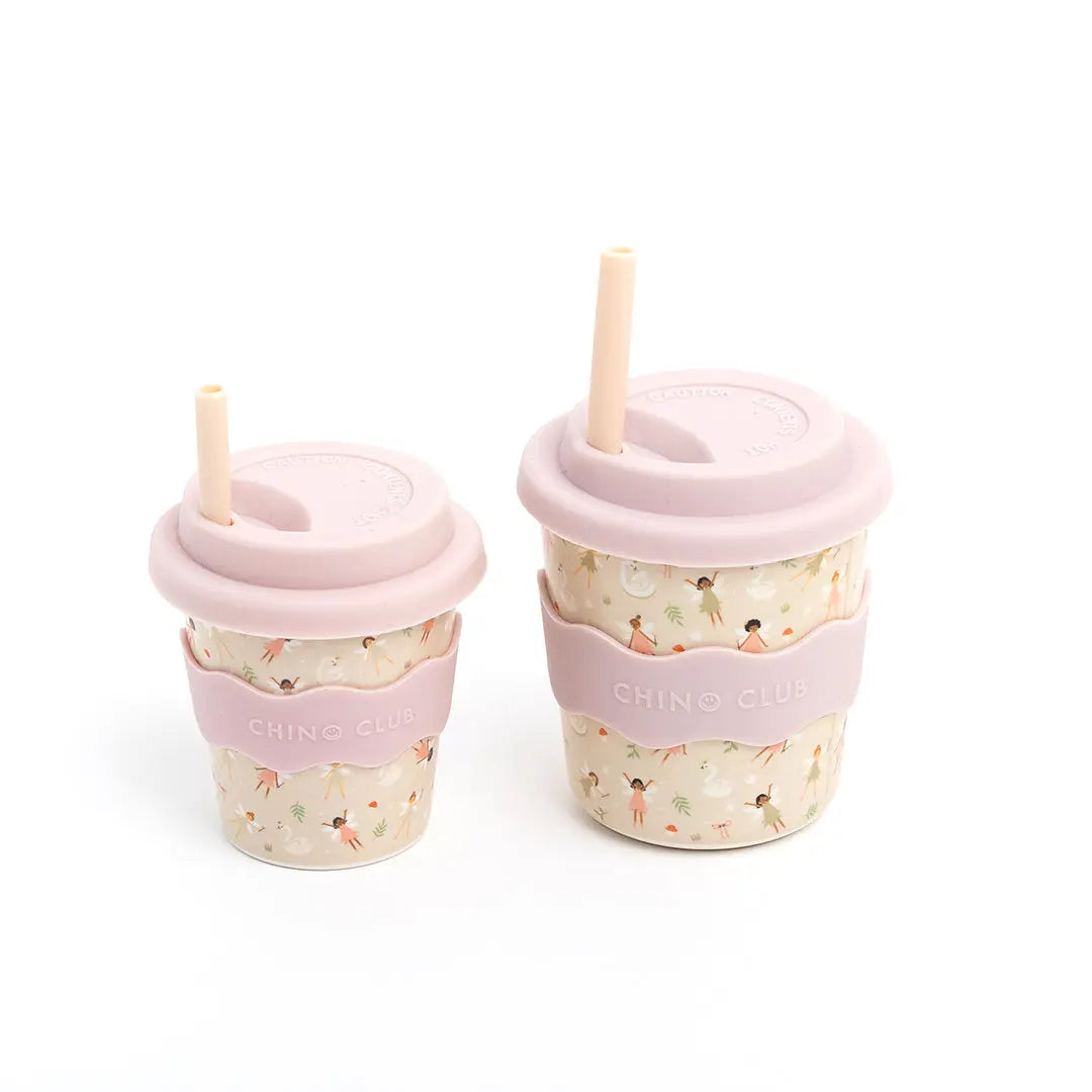 CHINO CLUB- Kids 4oz Reusable Babychino Cup- Fairy