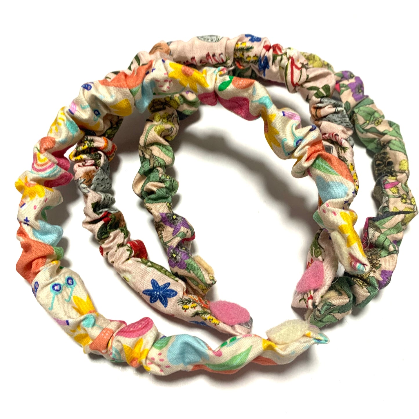 THIS BIRD HAS FLOWN - "Blue Wren" - SMALL SCRUNCHIE HEADBANDS