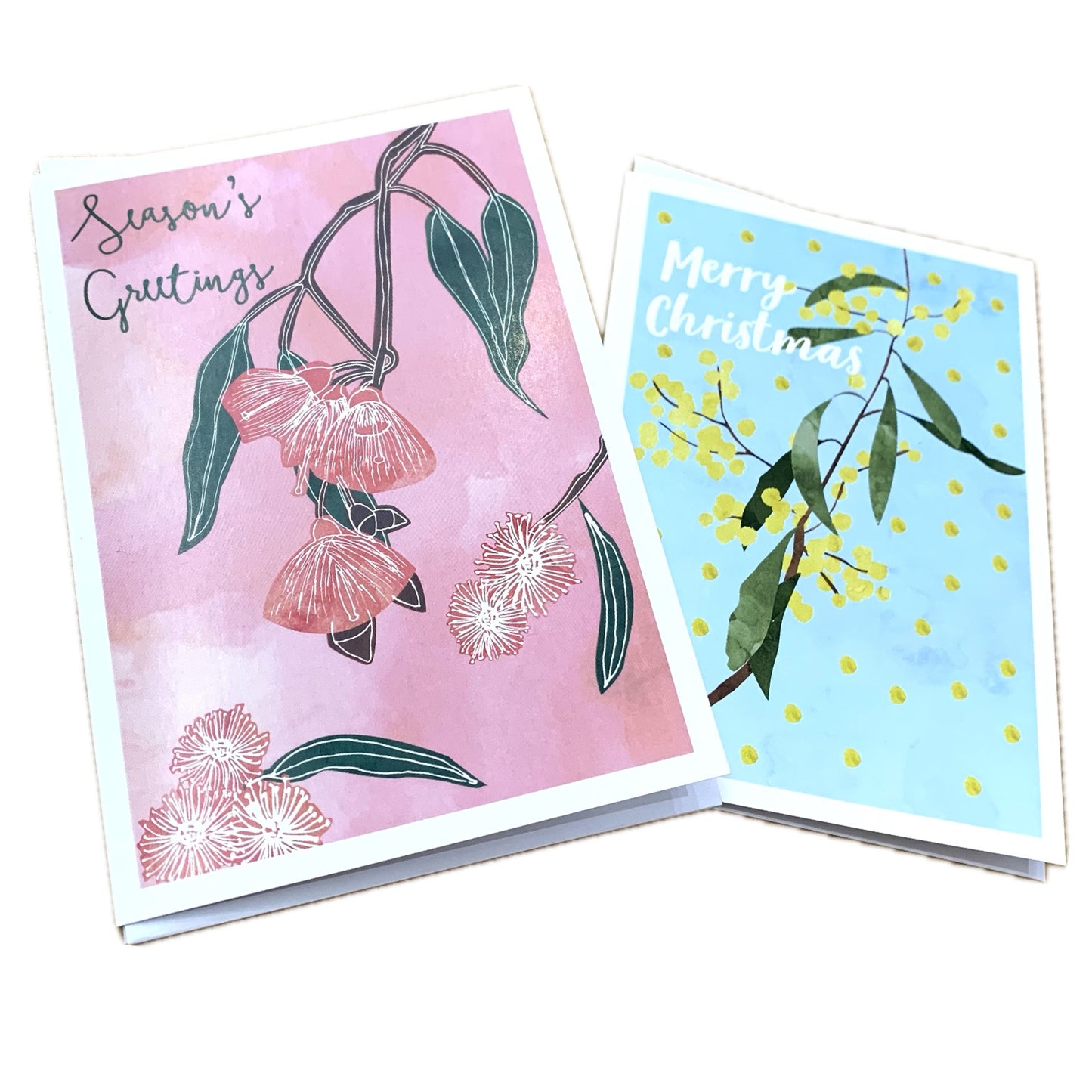 CANDLEBARK CREATIONS - "Wattle Christmas" Australiana Single Cards