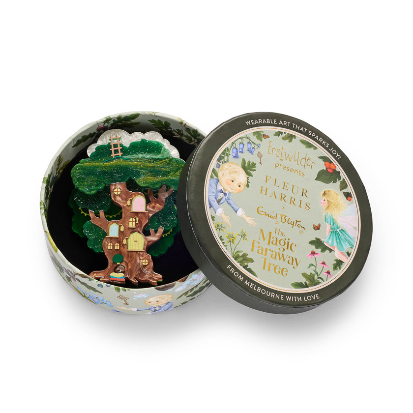 ERSTWILDER - "The Faraway Tree" Brooch - Fleur Harris x Enid Blyton - THE MAGIC FARAWAY TREE