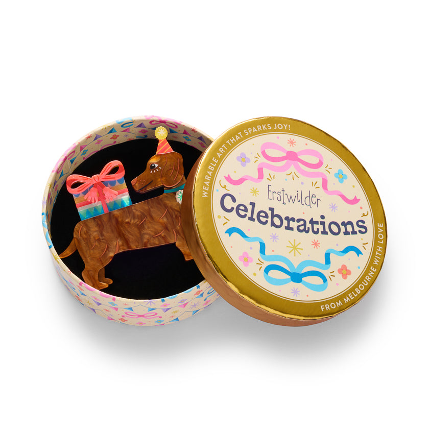 ERSTWILDER - "PRESENT COMPANY" Brooch - CELEBRATIONS