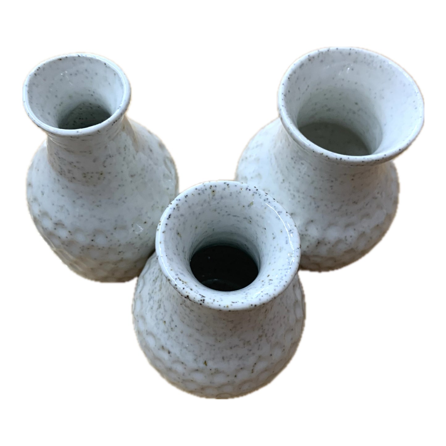 EARTH BY HAND- Small Dimple Vases- #1 Tallest