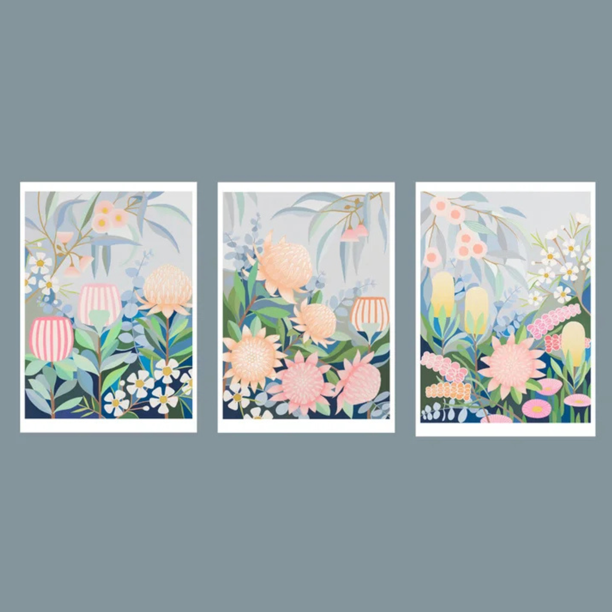 CLAIRE ISHINO- MEDIUM LIMITED EDITION A4 PRINTS- "Waratah in the Wind"