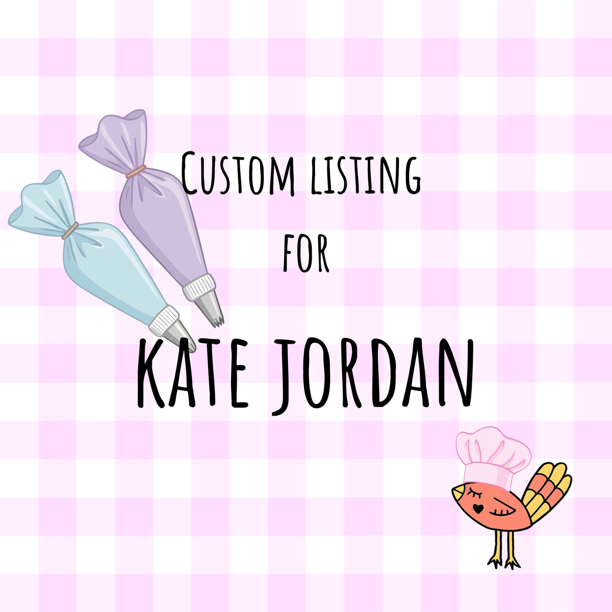 CUSTOM LISTING FOR Kate J