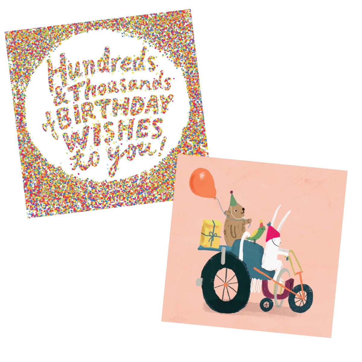NUOVO - "100's & 1000's Birthday" SMALL GREETING CARD