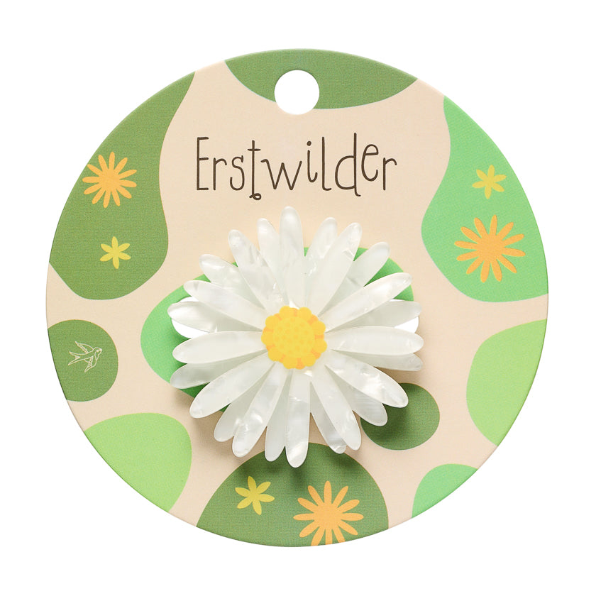 ERSTWILDER - "Cut-leaf Daisy " Simplified Mini Brooch - ROYAL BOTANIC GARDENS VICTORIA