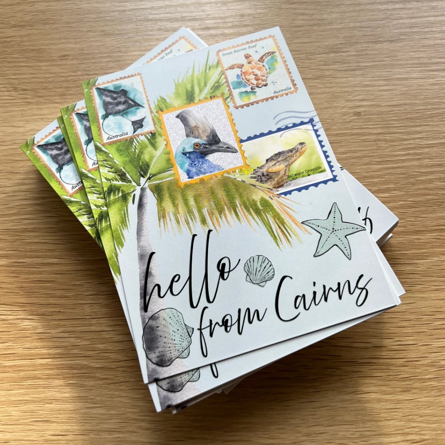 ESZTER'S CREATIONS- Hello from Cairns Postcard