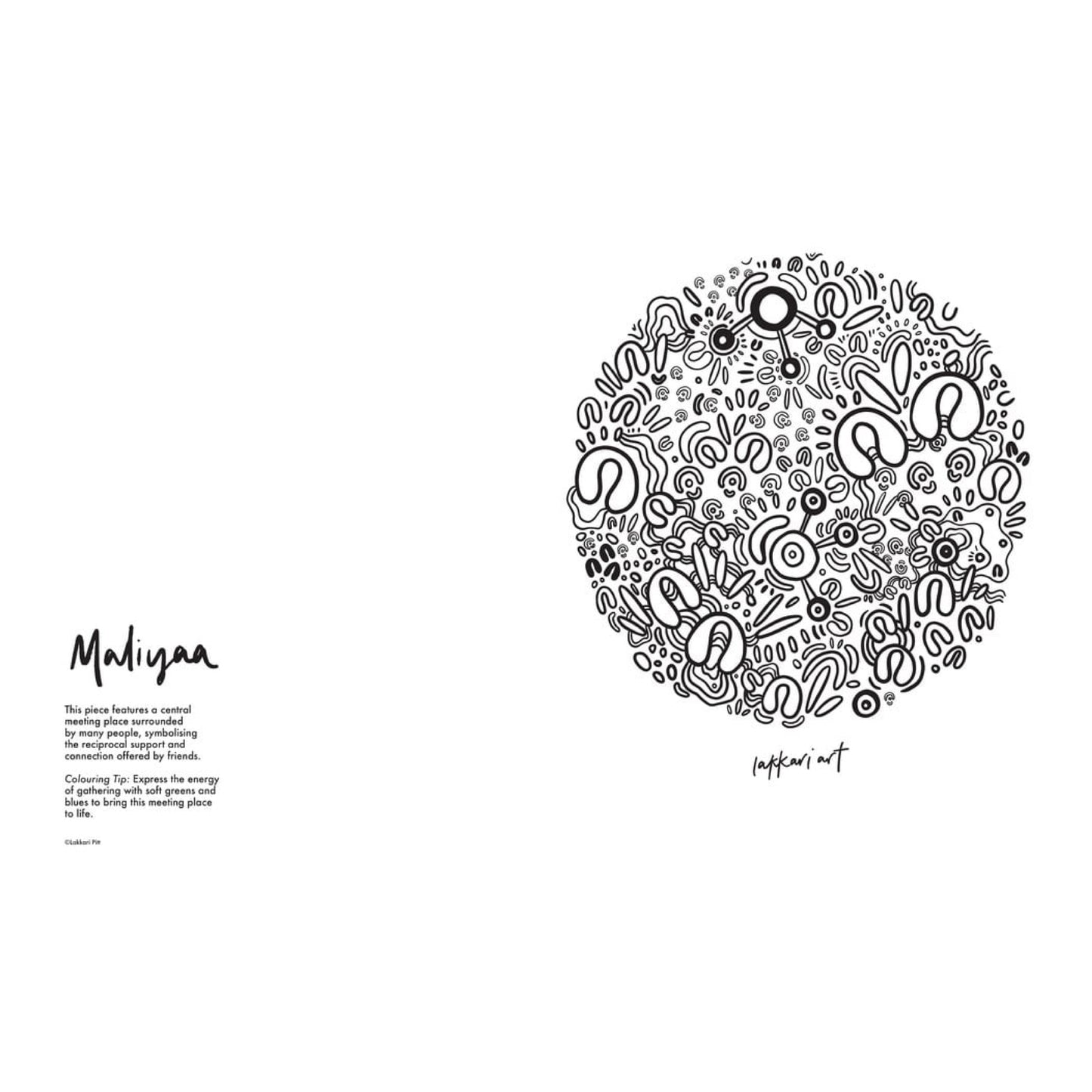 BOOKS & CO - YULUWIRRI - First Nations Colouring Book - Lakkari Pitt