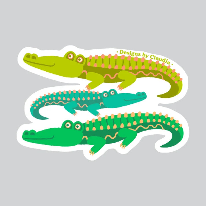 Designs by Claudia - Crocodiles Sticker