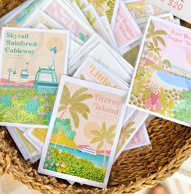 Designs by Claudia - Rusty's Market - Postcard