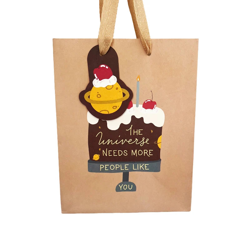 TO THE MOON AND BACK PRINTS - The Universe Needs More People Like You - Eco-Friendly Gift Bags