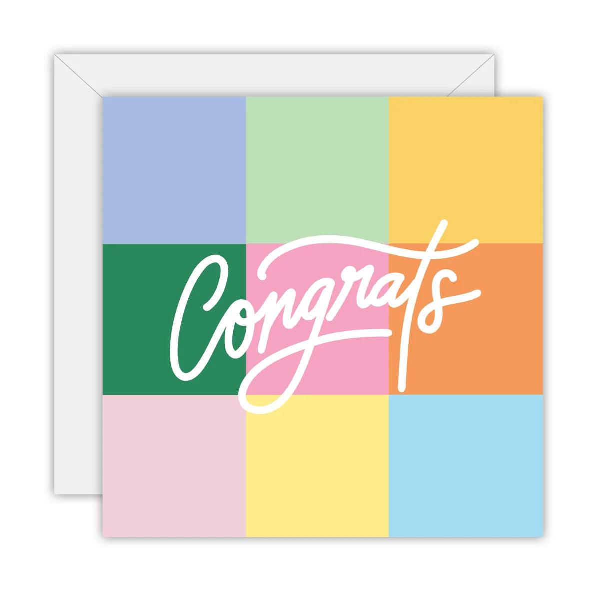 TO THE MOON & BACK PRINTS- "Colour Congrats"- Greeting Card