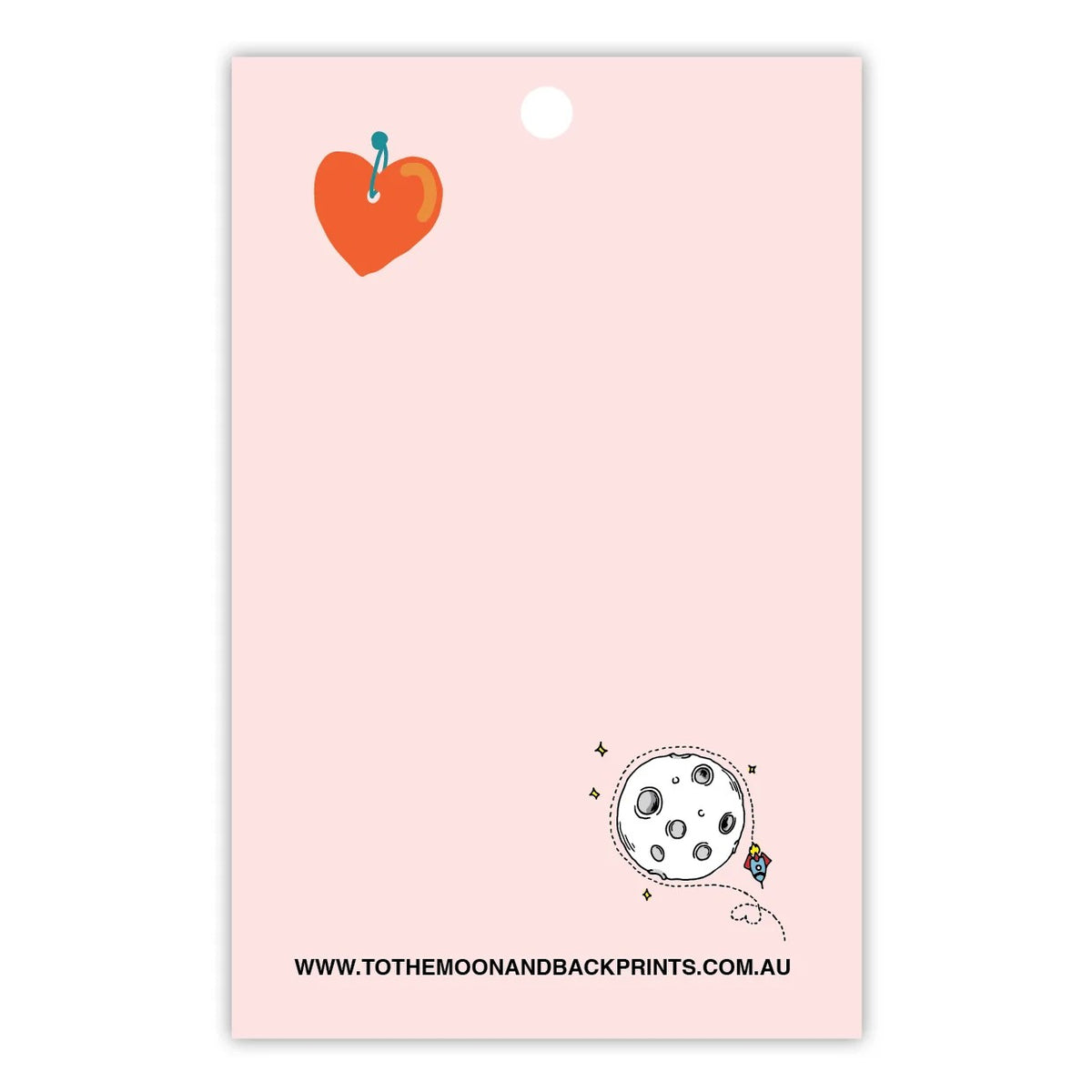TO THE MOON & BACK PRINTS- "WITH THANKS"- Gift Tags