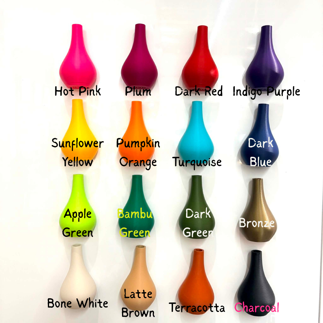 DWAYNSKI.3D - BIRD OF PARADISE - MAGNETIC BUD VASE WITH PRINTED FLOWER STEM