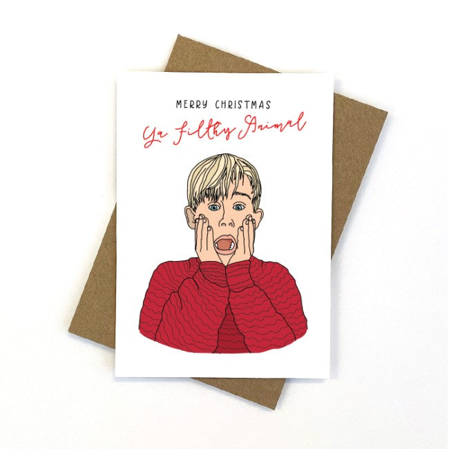 CANDLEBARK CREATIONS - "Home Alone - Merry Christmas Ya Filthy Animal"- CHRISTMAS CARDS