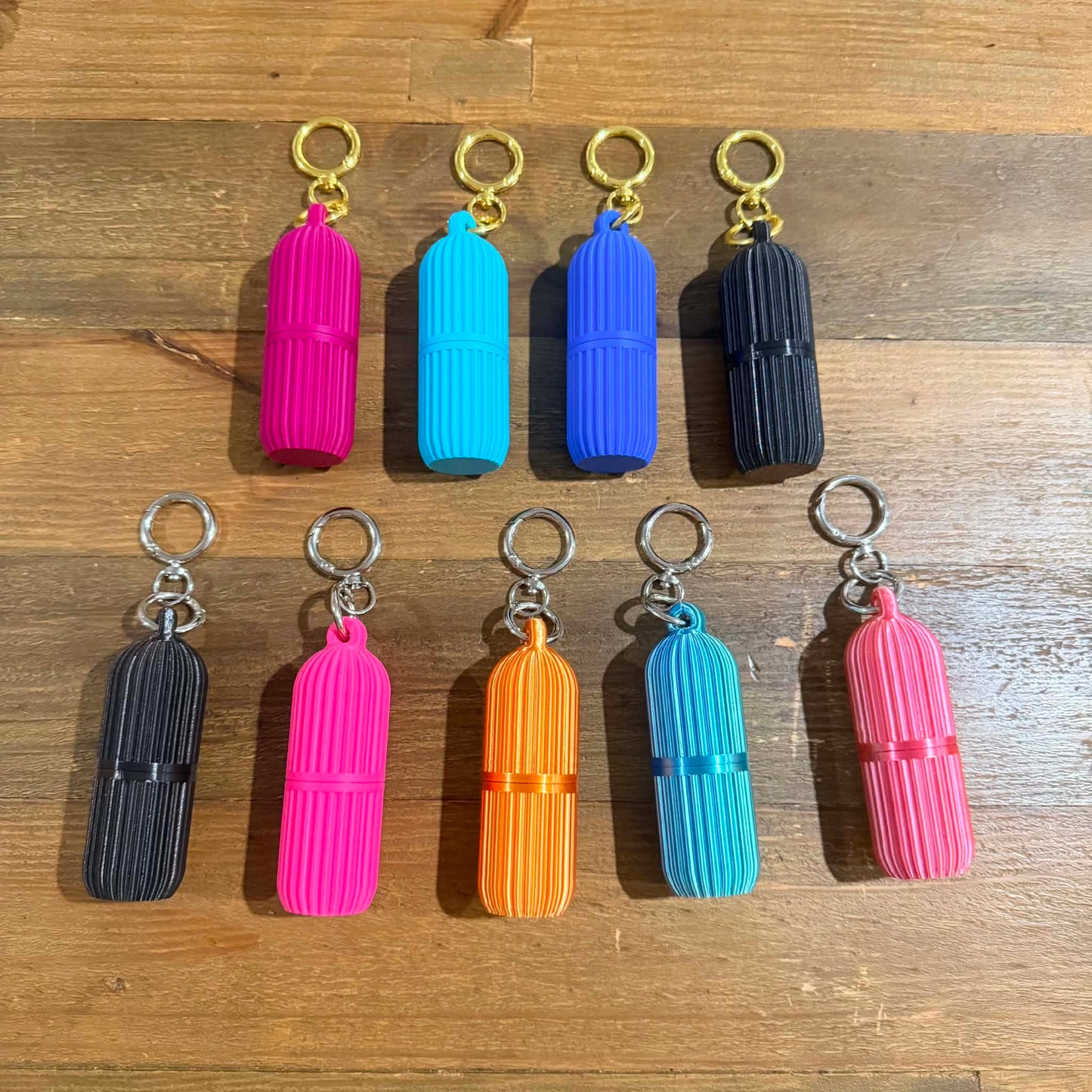 DWAYNSKI.3D - ROYAL BLUE - LIPPIA Lip Balm/Lipstick Holder Keychain