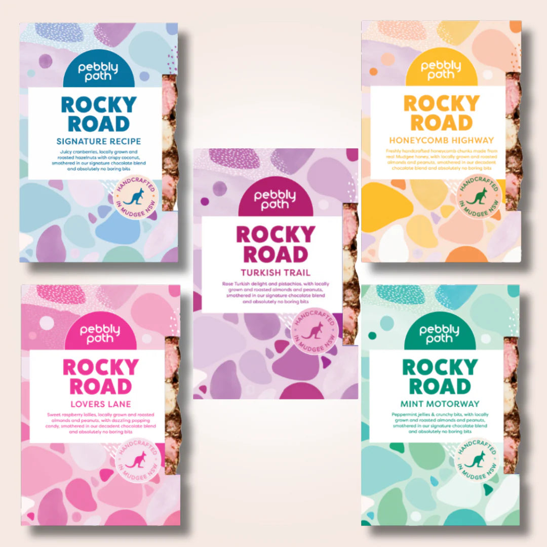 PEBBLY PATH- Honeycomb Highway Rocky Road- 100g