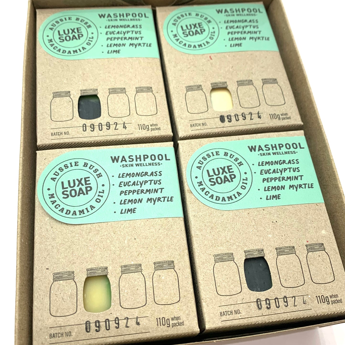 WASHPOOL SUPPLY CO- Aussie Bush Luxury Soap Bar with Lemon Myrtle, Lemon Ironbark & Eucalyptus Peppermint