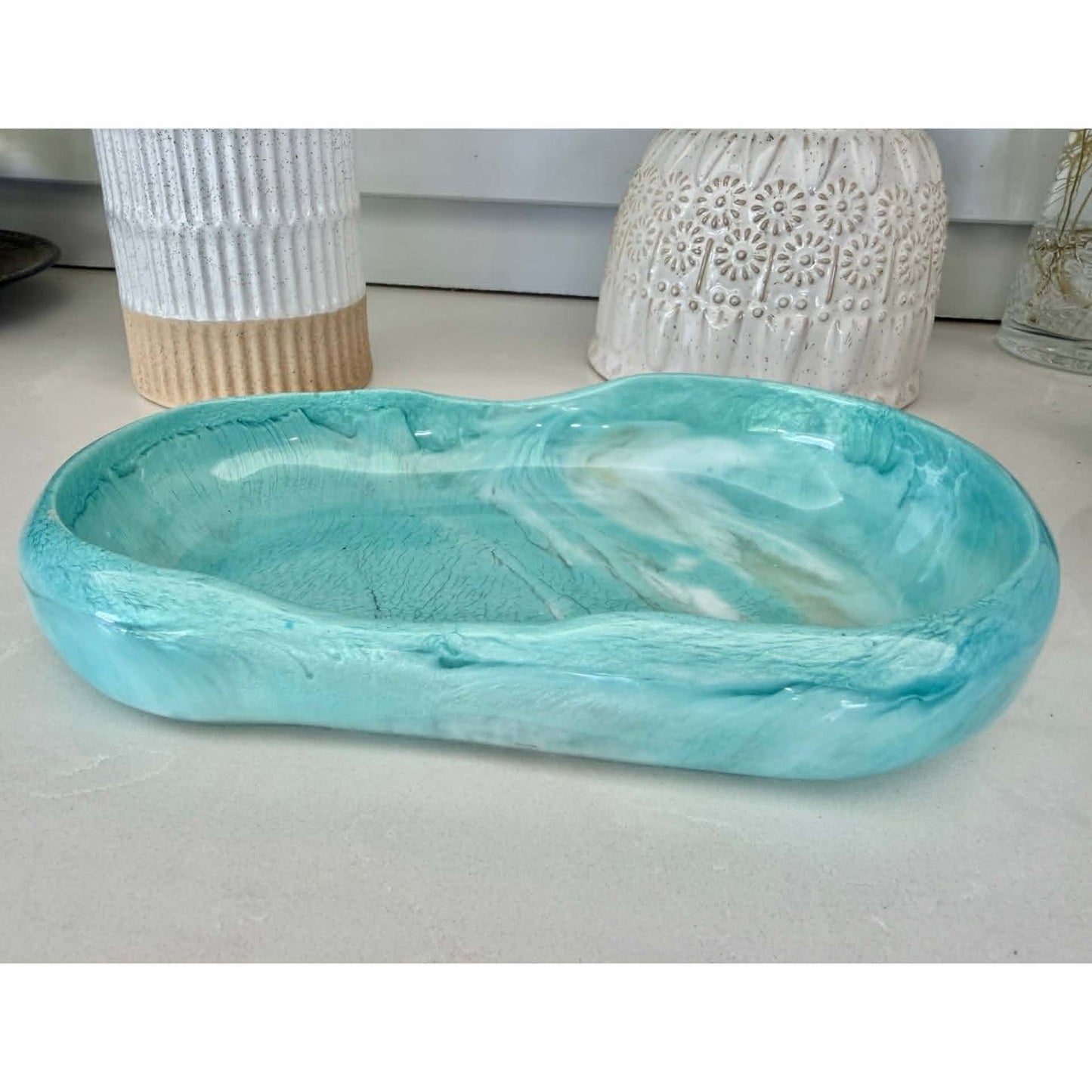 BRENDA STONE ART - Large Ocean Pool Bowl 2