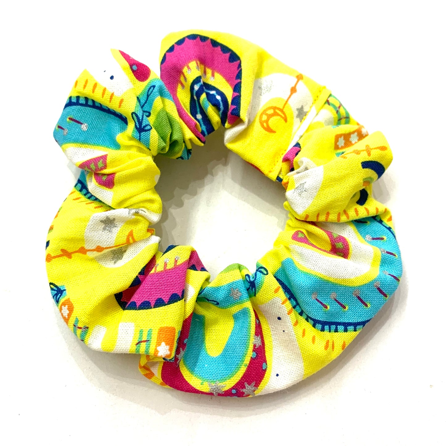 MUMMA WHOOPEE - "Yellow Rainbows" REGULAR SCRUNCHIES