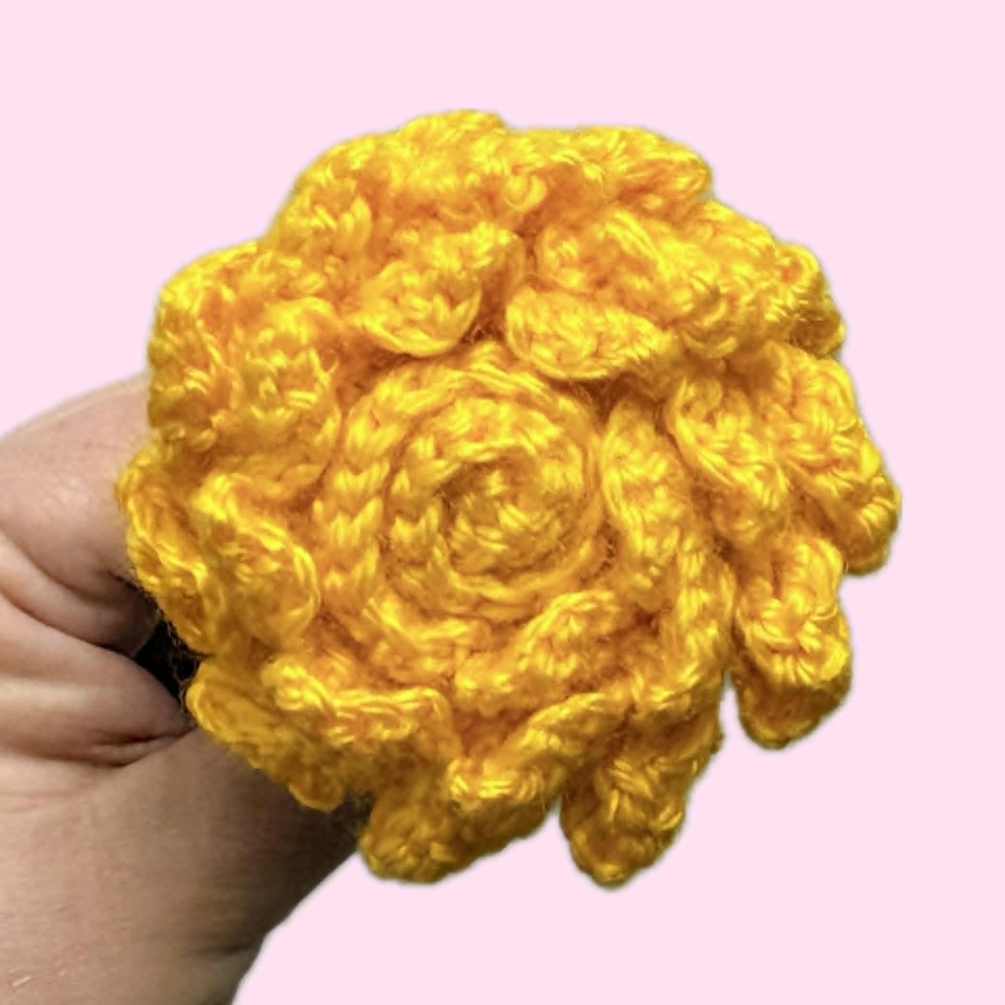 HOOKED BY JEN- Single Flower Bright Yellow