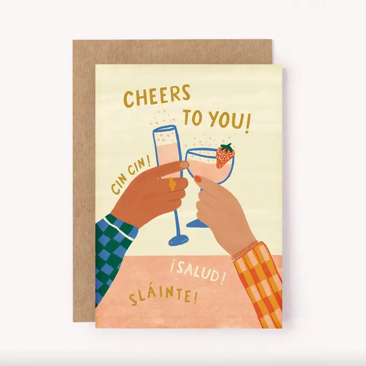 LAUREN SISSONS STUDIO- "Cheers To You!" Birthday Cocktails Greeting Card