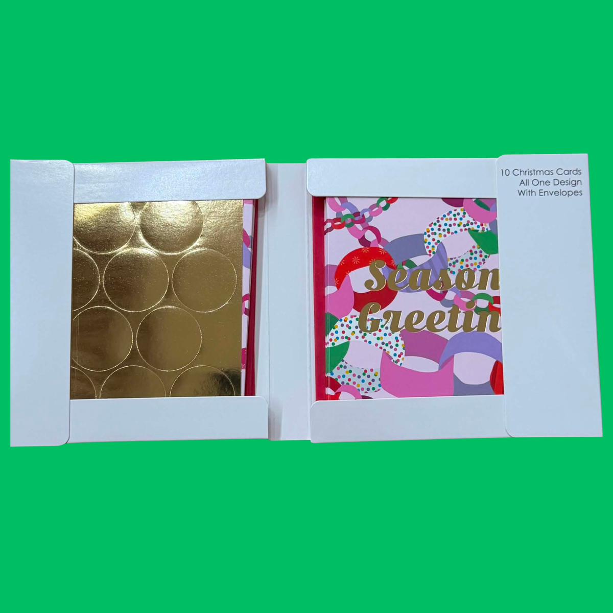 CANDLEBARK CREATIONS - "Paper Chain Greetings"- Box of 10 Cards