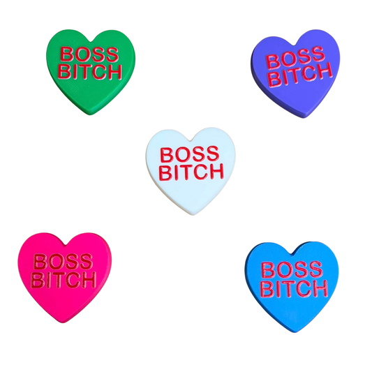 DWAYNSKI.3D - "BOSS B*TCH" - CONVERSATION HEART MAGNETS