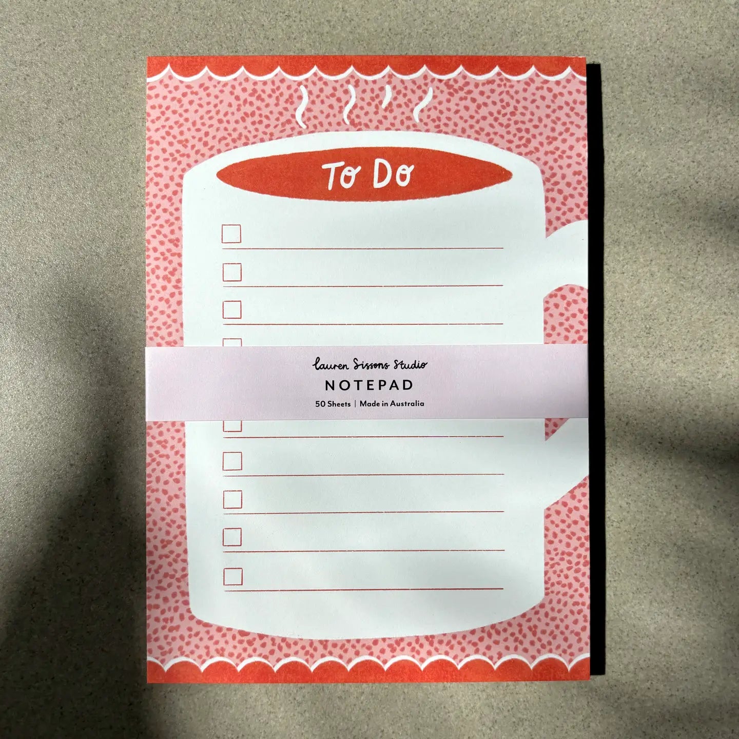 LAUREN SISSONS STUDIO- "Coffee To-Do List" - Magnetic Notepad