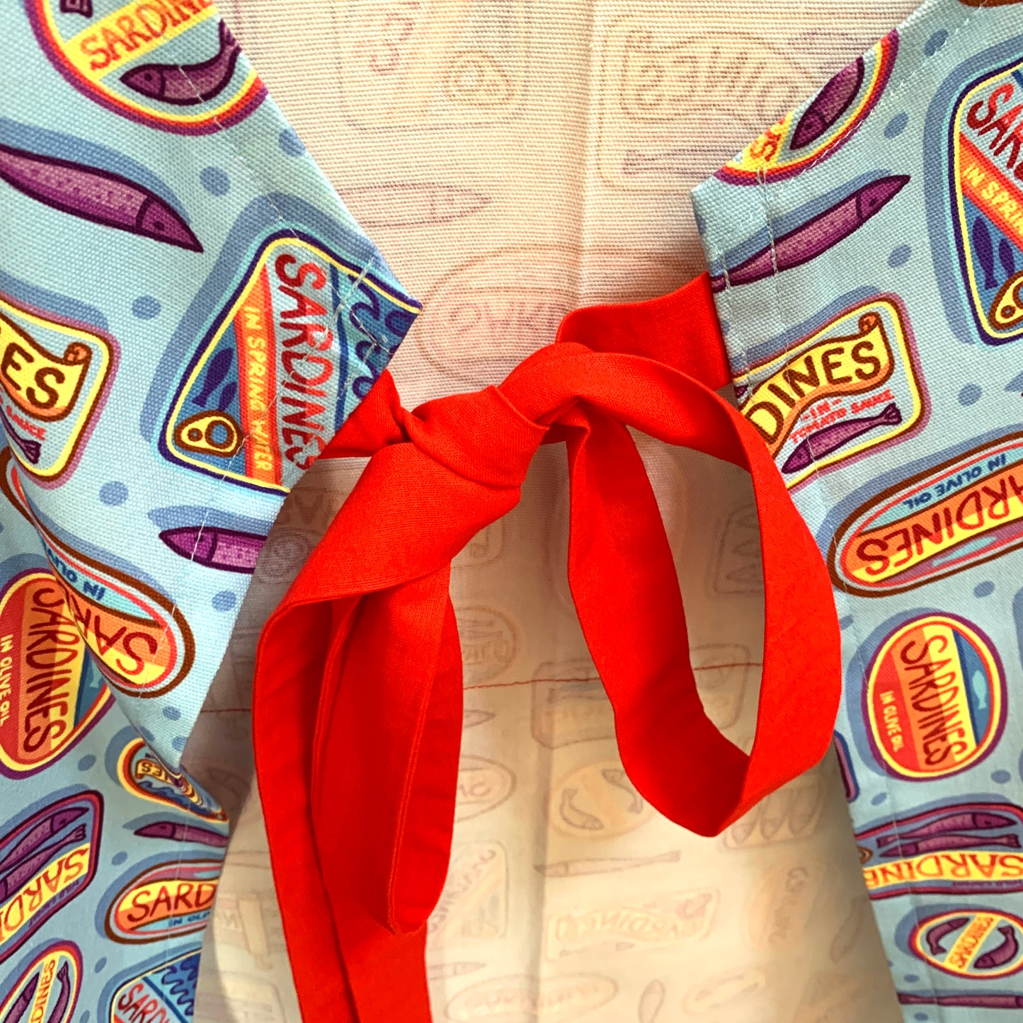 MUMMA WHOOPEE - "Sardines- With Red" APRON