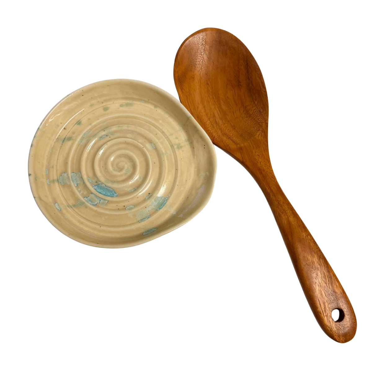 POTTERESS BY ALICIA - Spoon Rest - Blue Splash