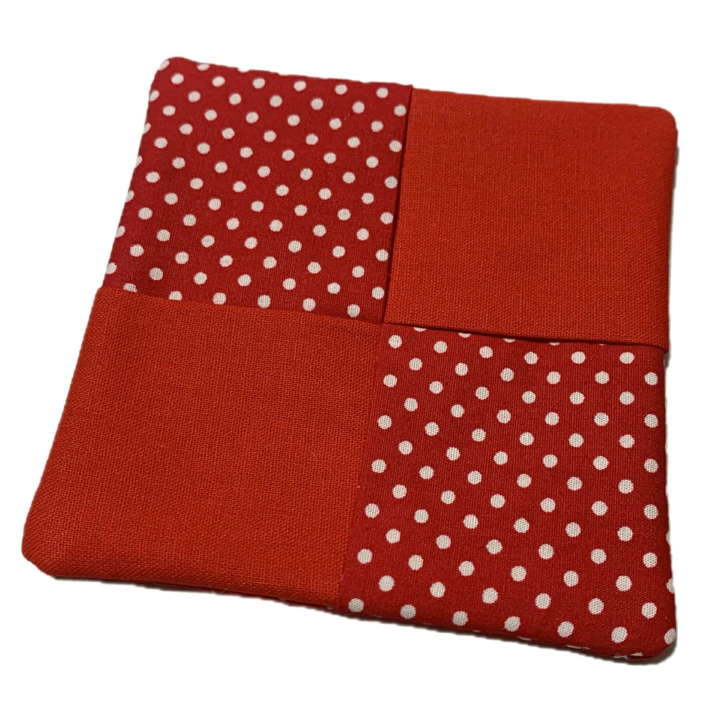 MUMMA WHOOPEE- SINGLE WINE GLASS SLIPPER/COASTERS- Bright Red & Spotty Red