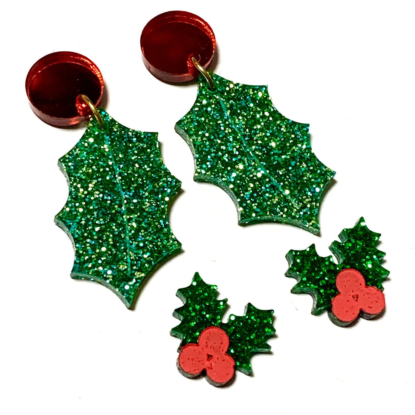MAKIN' WHOOPEE - “HOLLY” CHRISTMAS STUDS