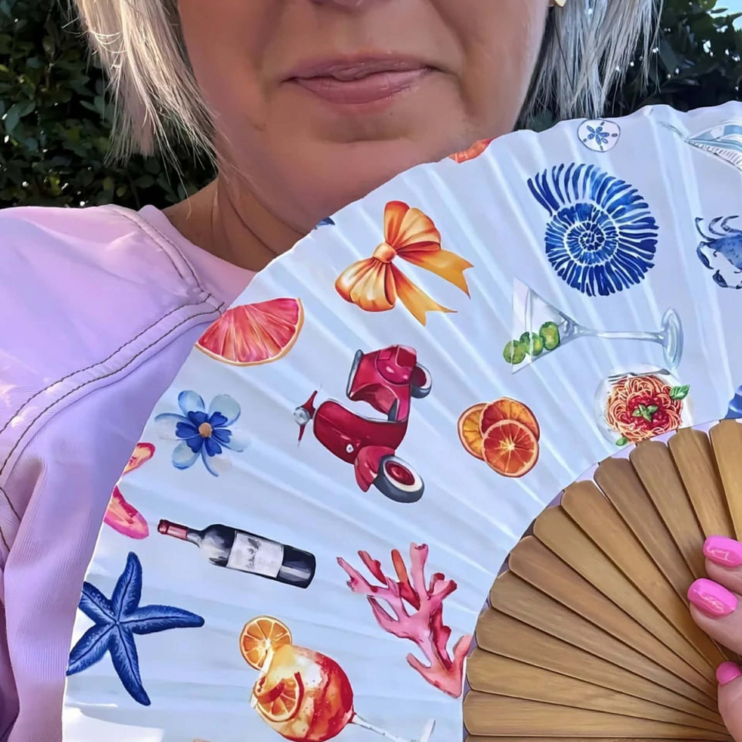 SISTA & CO. - BESPOKE HAND FANS - Take Me Away - Medium