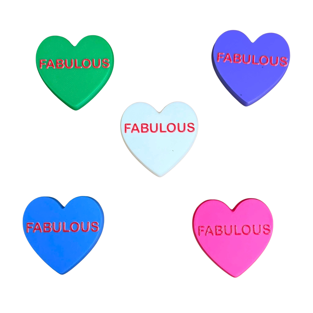 DWAYNSKI.3D - "FABULOUS" - CONVERSATION HEART MAGNETS