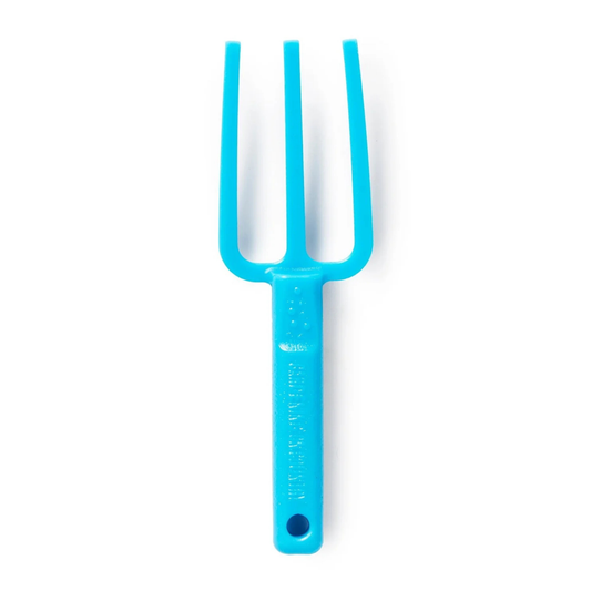 GARDENING ON COUNTRY - Chicky Kids Garden Fork Ulysses Blue — Recycled Plastic, Australian Made