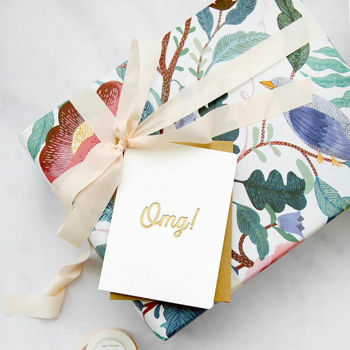 BESPOKE LETTERPRESS - "OMG" Greeting Card