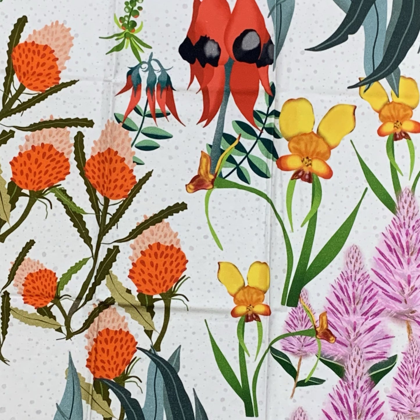 ESZTER'S CREATIONS - "Australian Wildflower"- Tea Towel