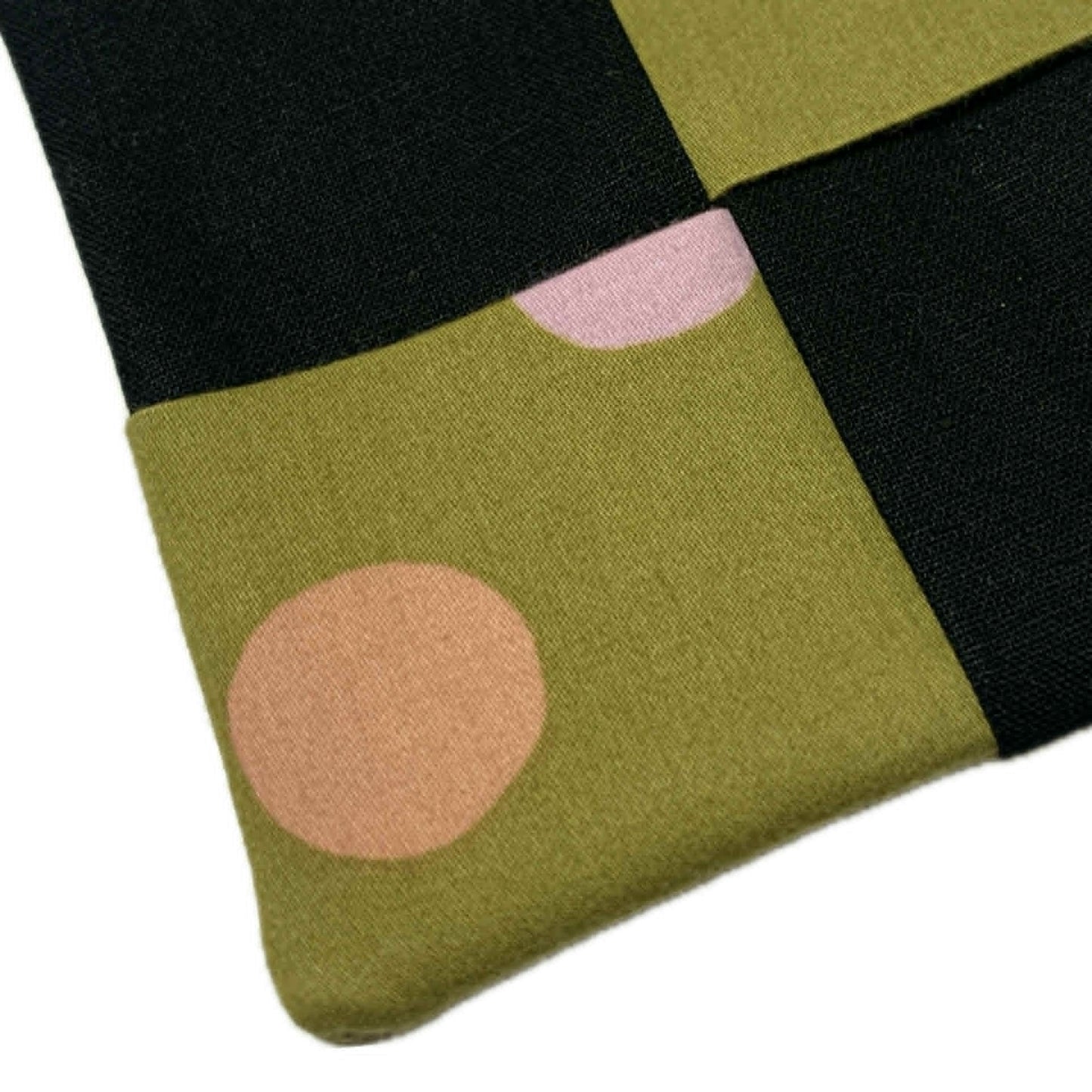 MUMMA WHOOPEE- SINGLE WINE GLASS SLIPPER/COASTERS- "Olive Spots"