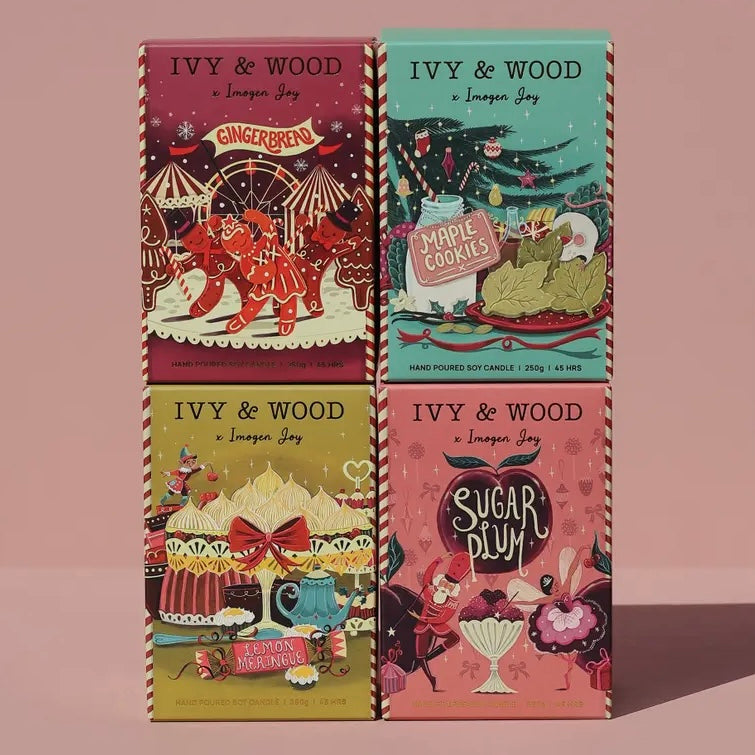IVY & WOOD - "Sugar Plum"-Limited Edition Christmas Candle