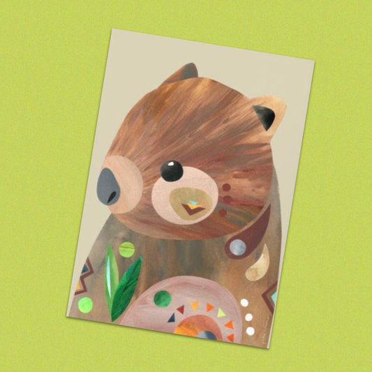 PETE CROMER - WOMBAT A4 FINE ART PRINT