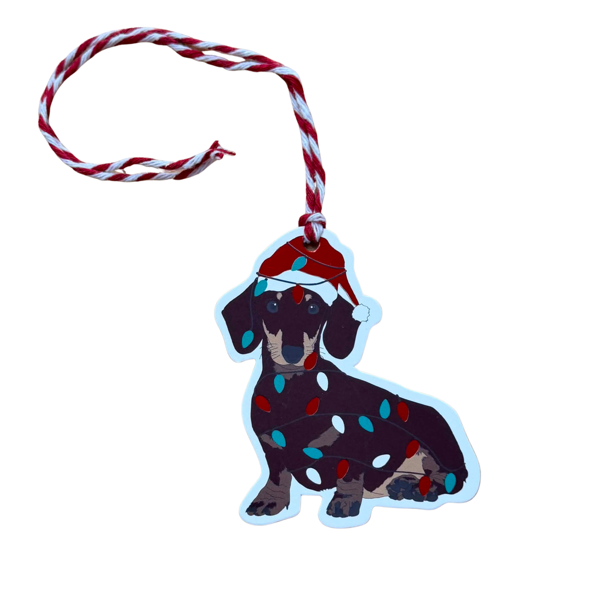 CANDLEBARK CREATIONS - "Dachshund" Pack of 8 Gift Tags - CHRISTMAS TAGS