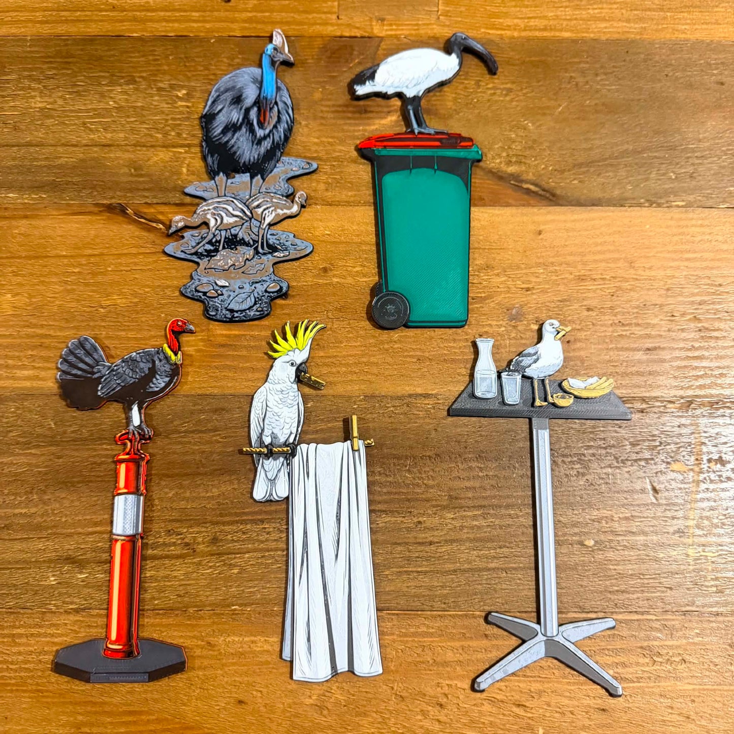 DWAYNSKI.3D - "Cockatoo" Urban Birds Bookmark