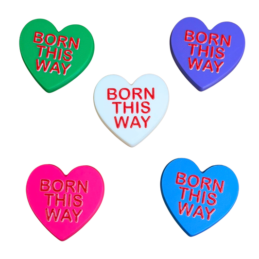 DWAYNSKI.3D - "BORN THIS WAY" - CONVERSATION HEART MAGNETS