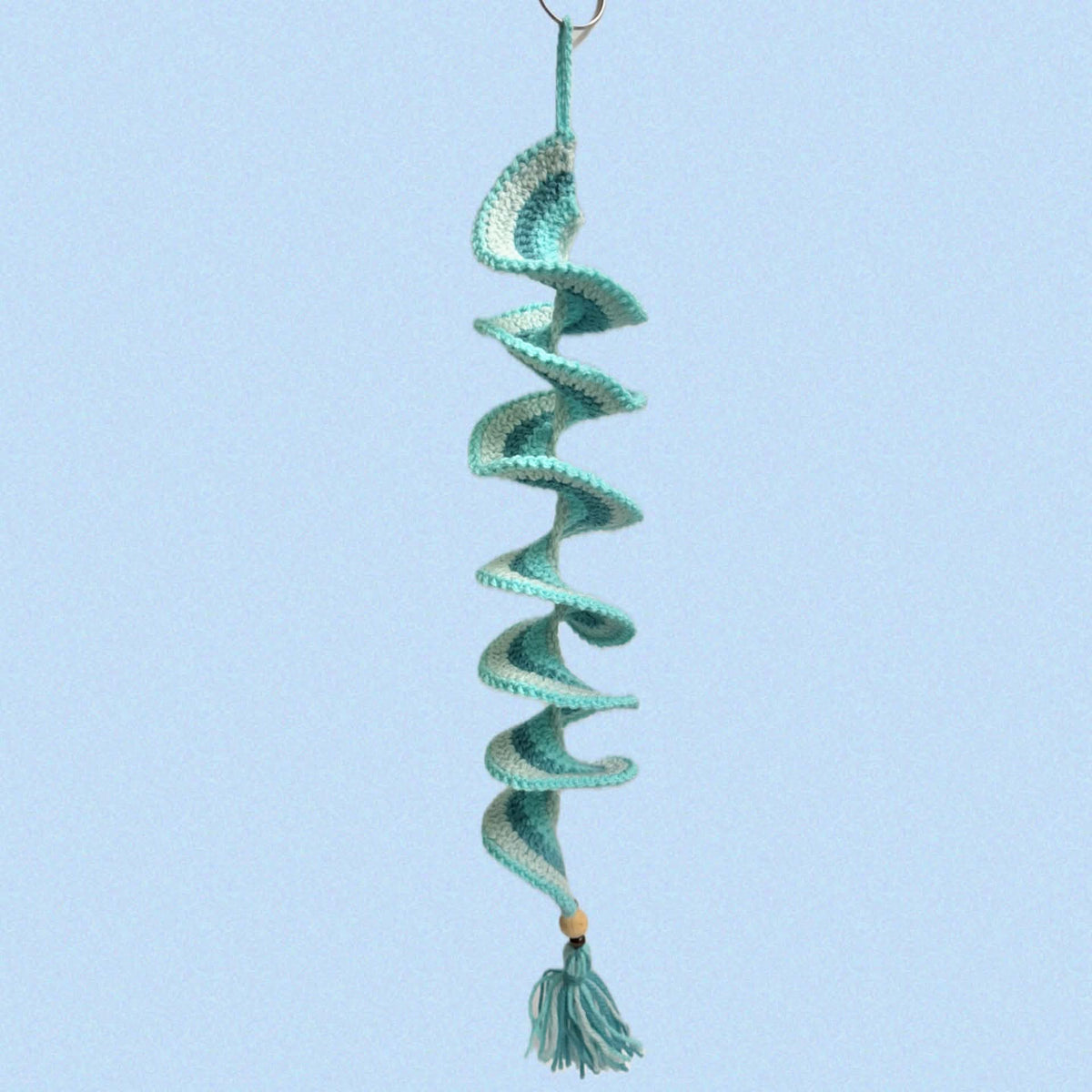 BEAKNITS- CROCHETED WHIRLY TWIRLER - Blues
