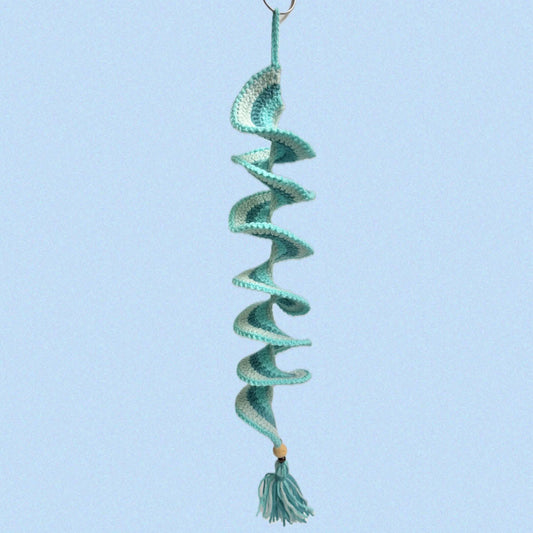 BEAKNITS- CROCHETED WHIRLY TWIRLER - Blues