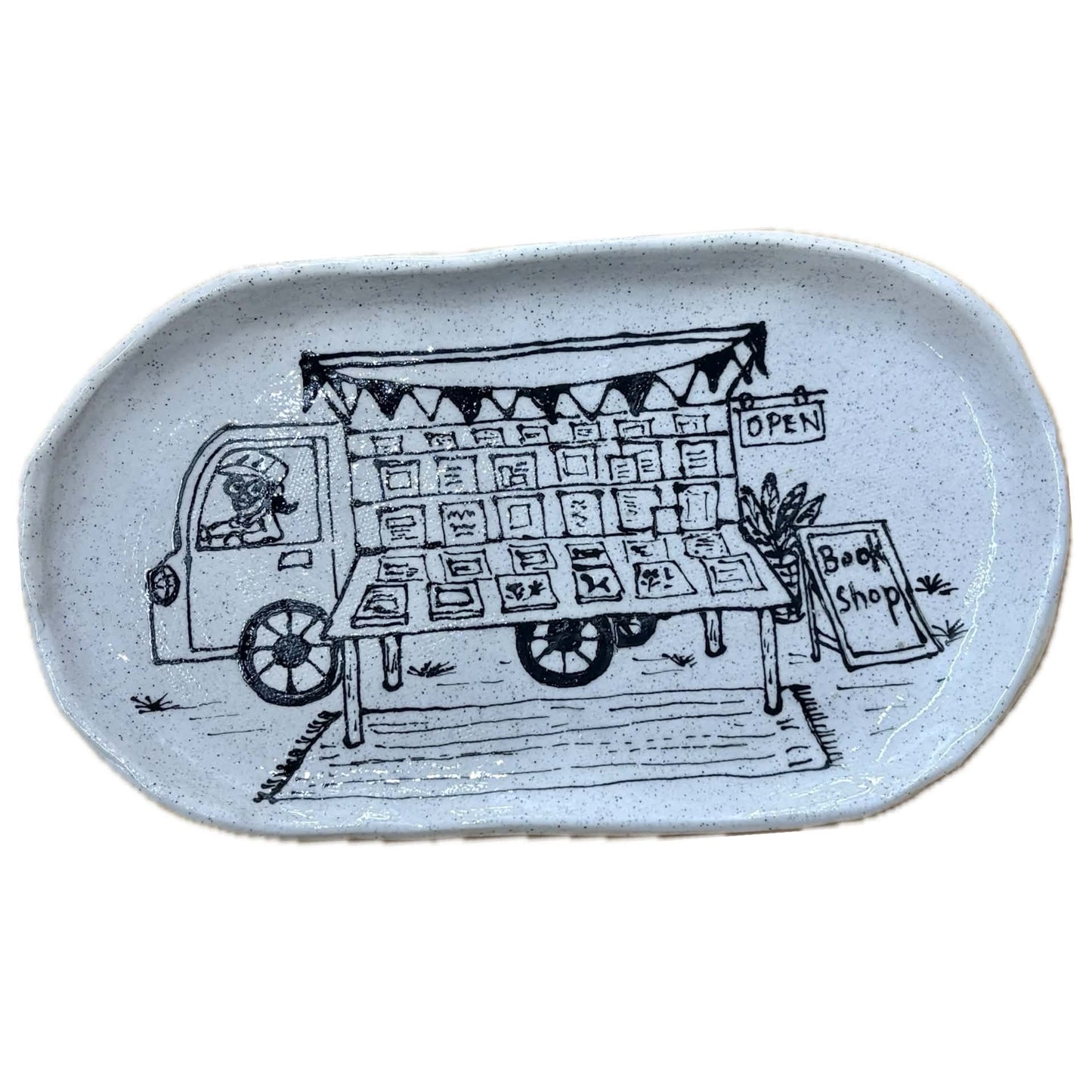 BELOVED POTTERY - Drawing Plate - Travelling Book Shop